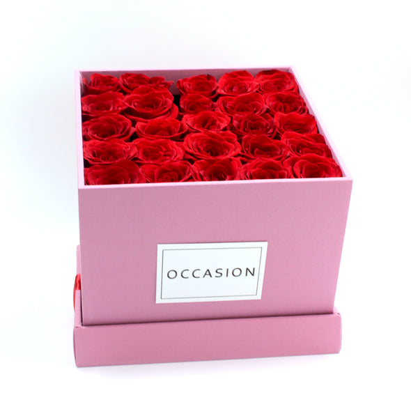 Caja Rosa Rosas Rojas